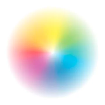 Aura Rainbow Colored Gradient Circle Stock Illustration