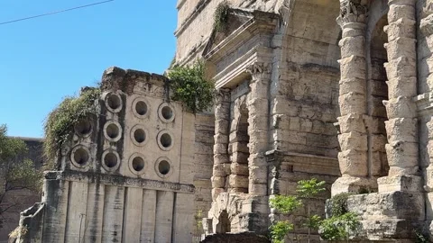 Aurelian Wall Gate in Rome – Ancient Roman City Entrance 動画素材 309877923