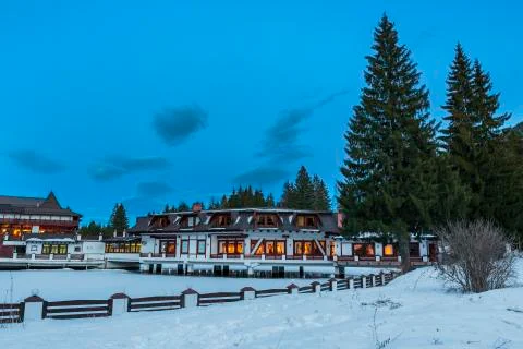 Aurelius hotel in winter Foto stock