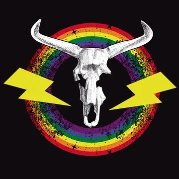 Aurochs head Stock Illustration
