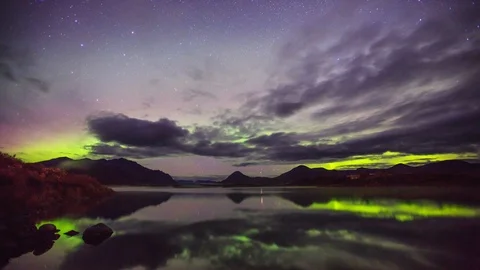 Aurora, Alaska Video stock 105330610