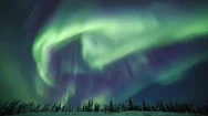 Aurora In Alaska, Usa Stock Footage