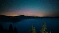 Aurora and Perseid Meteor Shower in Crater Lake National Park 4k or 4k+ Resolution