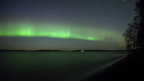 Aurora with the Big Dipper Stock Footage 250283243