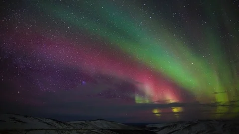 Aurora borealis, Alaska Видео 119997506