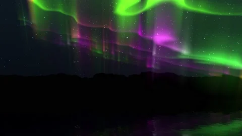 Aurora Borealis Background Stock Footage 179777743