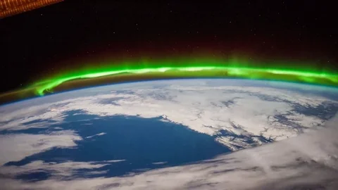 Aurora Borealis from Canada to Central U.S Stock Footage 74285692
