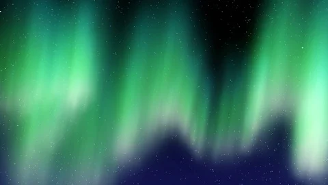 Aurora Borealis Cool Blue Motion Background Stock Footage 81323301