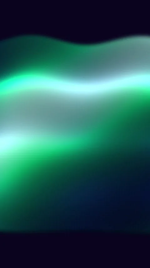 Aurora borealis in dark night sky, abstract neon light Stock Footage 339961930