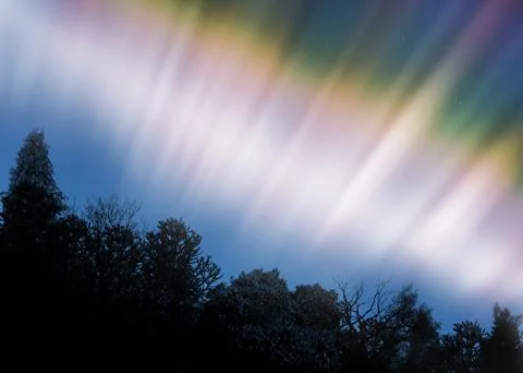 Aurora borealis Stock Illustration