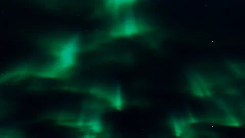 Aurora Borealis Moving on Night Sky 3D Animation Nature Background Vidéo 131685549