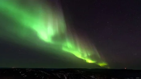 Aurora Borealis Northern Lights Stock Footage 73671687