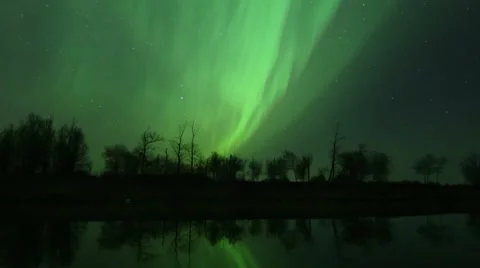Snow-covered Swedish countryside from train window