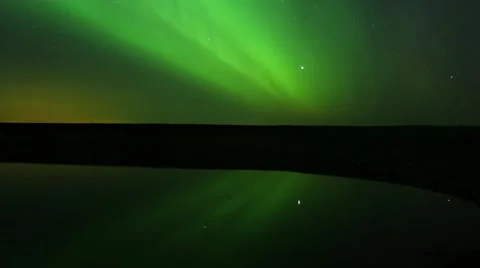 Aurora Borealis (Northern Lights) time lapse movie Stock Footage 50056444