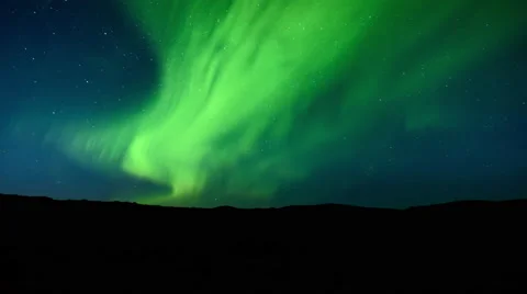 Aurora borealis northern lights timelapse 4K Stock Footage