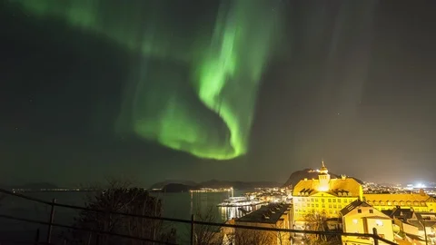 Aurora Borealis in Norway Stock Footage 87783326