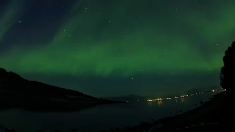 Aurora borealis in Norway Stock Footage 292504616