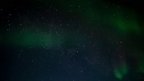 Aurora Borealis Out of Focus Text Backdrop Stock Footage 151256526