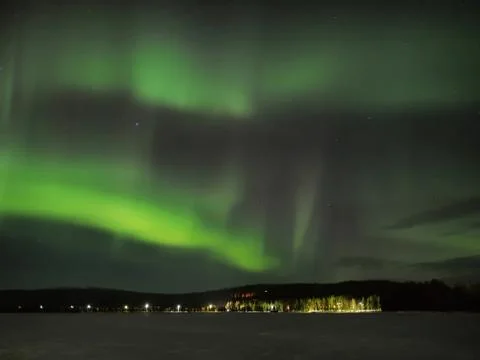 Aurora borealis Foto stock
