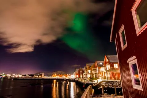 Aurora Borealis 스톡 사진