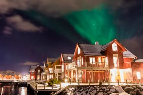 Aurora Borealis 스톡 사진