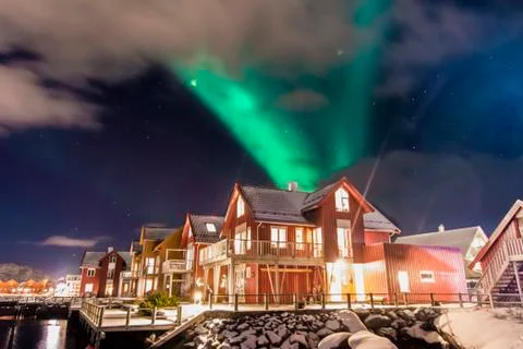Aurora Borealis 스톡 사진