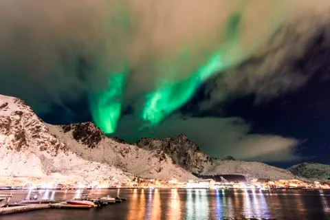 Aurora Borealis 스톡 사진