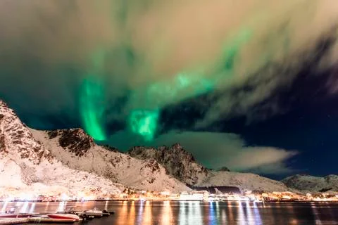 Aurora Borealis 스톡 사진