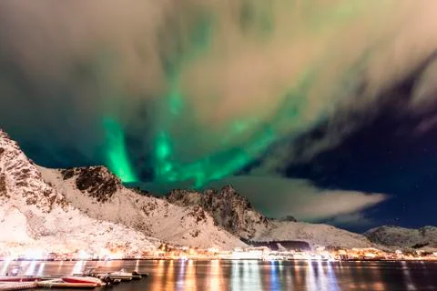 Aurora Borealis 스톡 사진