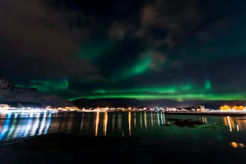 Aurora Borealis 스톡 사진