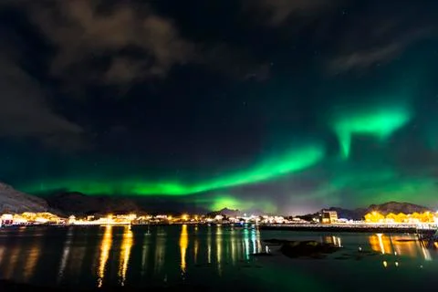 Aurora Borealis 스톡 사진