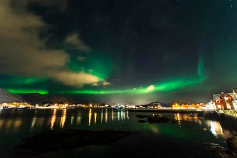 Aurora Borealis 스톡 사진