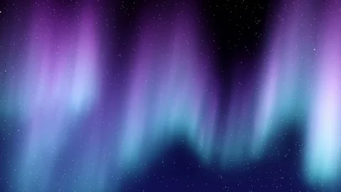 Aurora Borealis Purple Flythrough Motion Background Stock Footage 81323302
