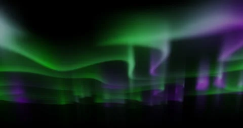 Aurora Borealis Purple Green Loop 4K Ethereal Overlay. Stock Footage 322167715