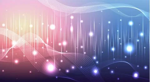 Aurora borealis shiny, abstract vector aurora australis background  for web a Stock Illustration