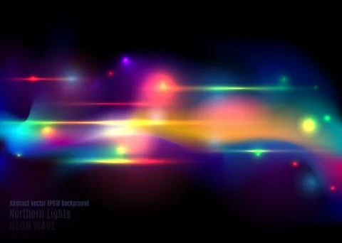 Aurora borealis shiny, abstract vector aurora australis background  for web a Stock Illustration