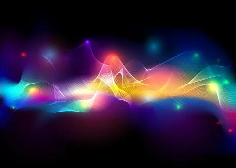 Aurora borealis shiny, abstract vector aurora australis background  for web a Stock Illustration