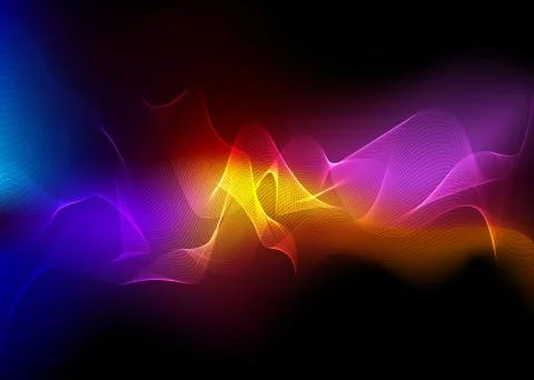 Aurora borealis shiny, abstract vector aurora australis background  for web a Stock Illustration