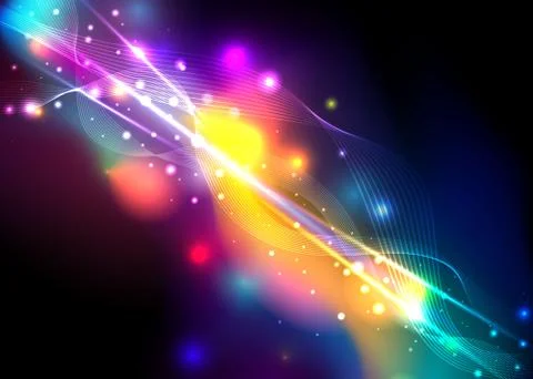 Aurora borealis shiny, abstract vector aurora australis background  for web a Stock Illustration