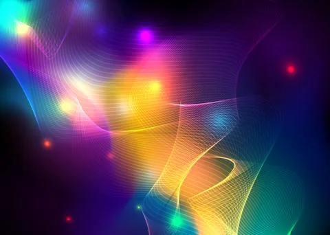 Aurora borealis shiny, abstract vector aurora australis background  for web a Stock Illustration