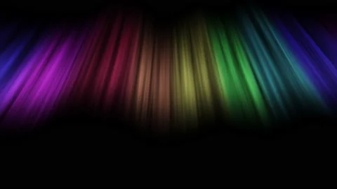Aurora Borealis sky E rainbow black Stock Footage 205118856