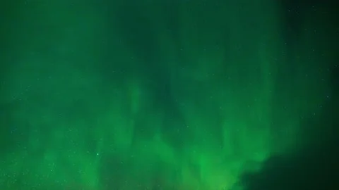 Aurora Borealis in Sweden Stockbeeldmateriaal 220014907