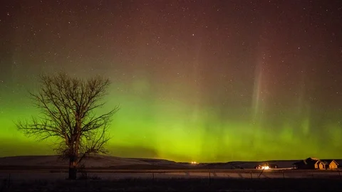Aurora Borealis Time Lapse Vidéo 77581497