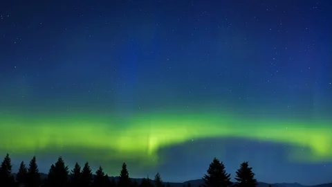 Aurora Borealis Timelapse Vídeo Stock 98219134
