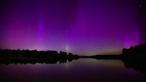 Aurora Borealis timelapse Stock Footage 309419587