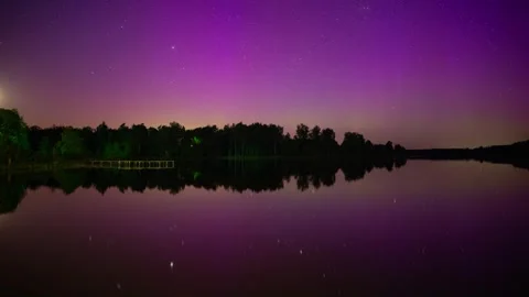 Aurora Borealis timelapse Stock Footage 309421484