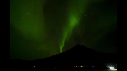 Aurora Borealis Timelapse Stock Footage 310810197