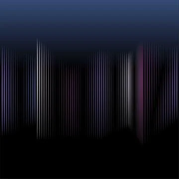 Aurora Borealis vector illustration Stock Illustration