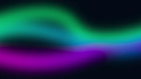 Aurora Borealis Waves Northern Lights Glow Wave Loop Stock Footage 334020962