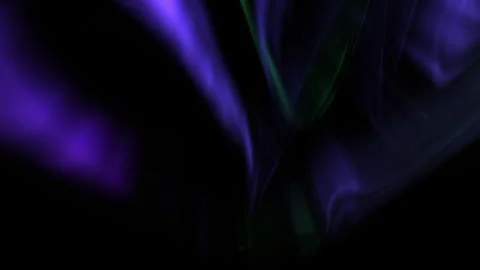 Aurora Celestial Showcase Purple and Green Animation Vídeos de archivo 340236710